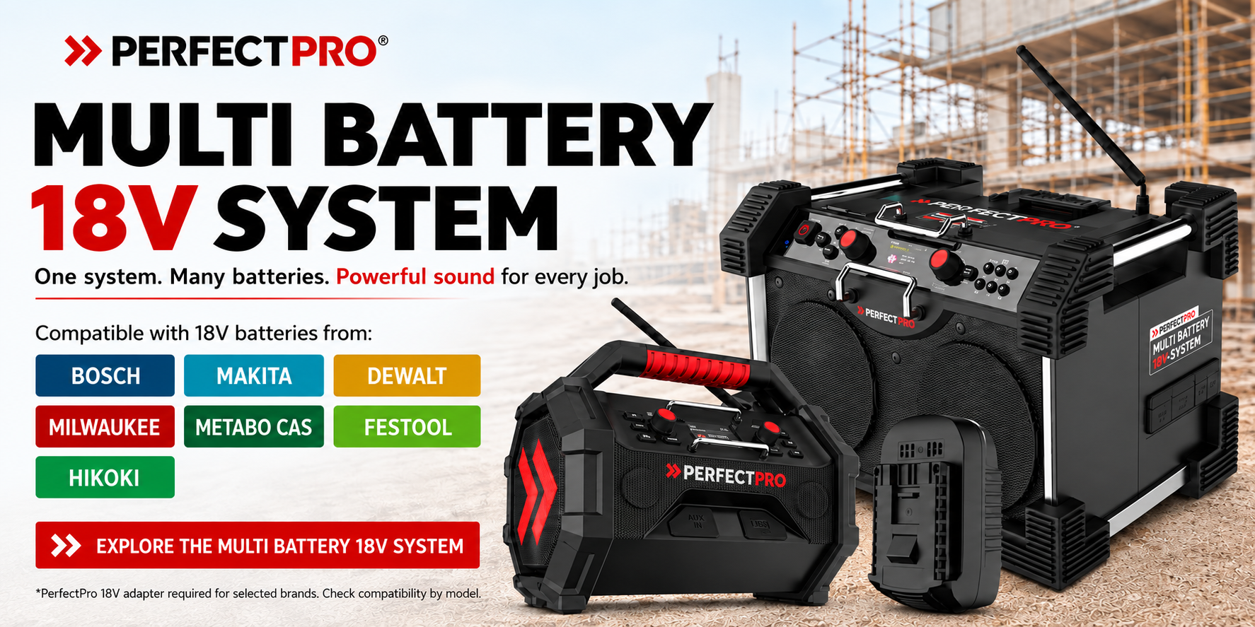 PerfectPro 18V Multi Battery System