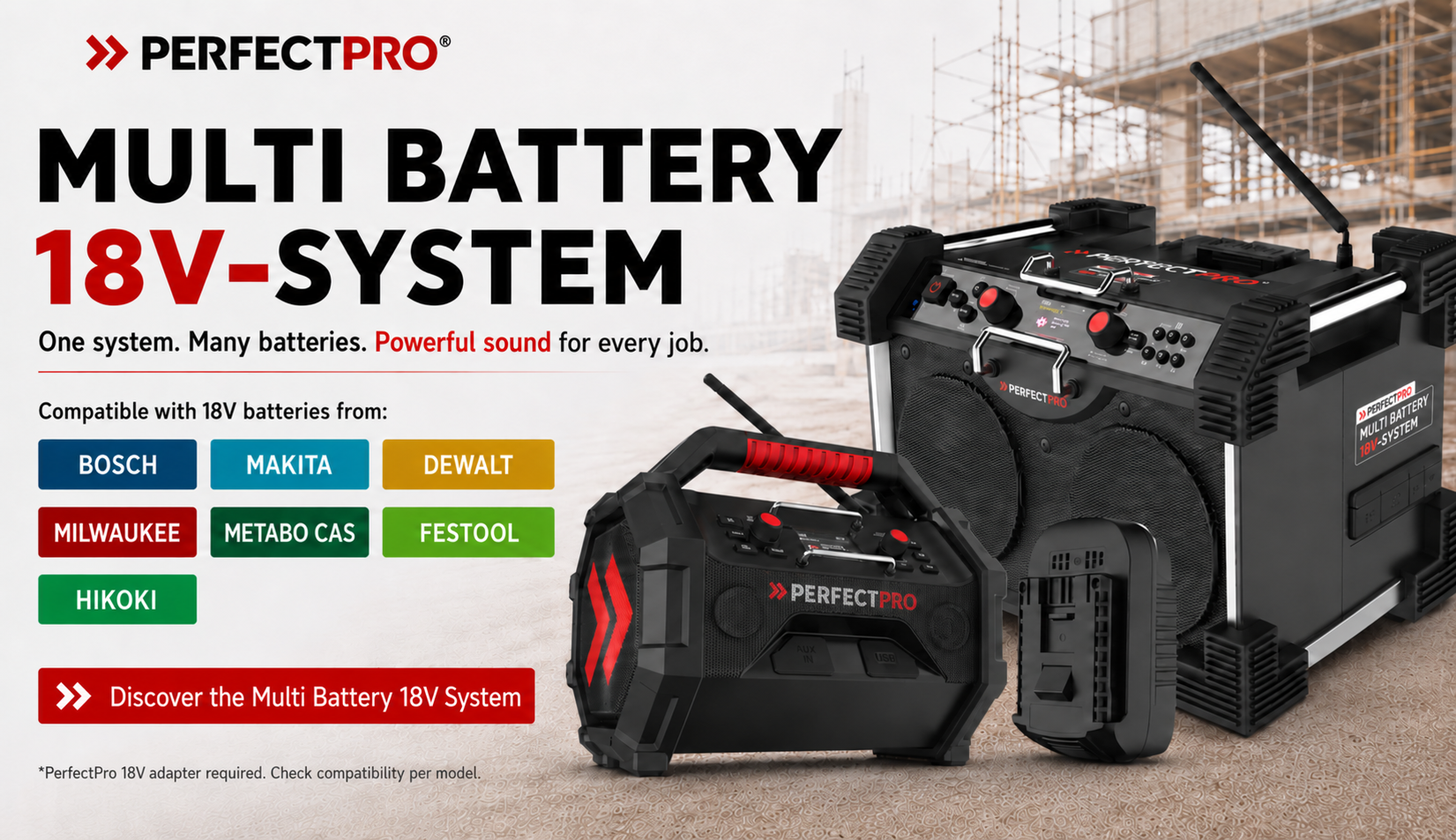 PerfectPro 18V Multi Battery System