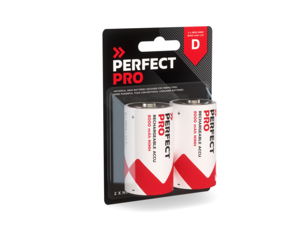 PerfectPro Piles NiMH D (lot de 2)